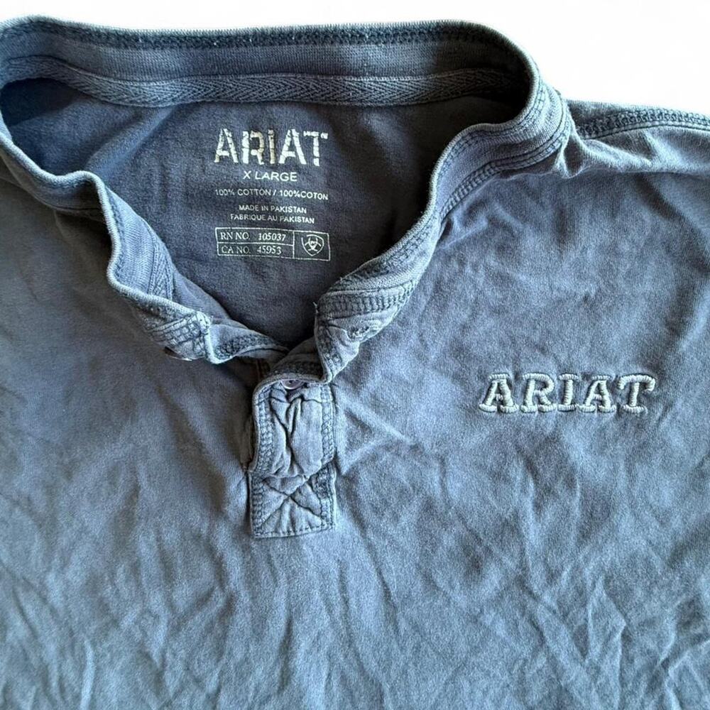 Ariat blue long sleeve shirt - Picture 3 of 3
